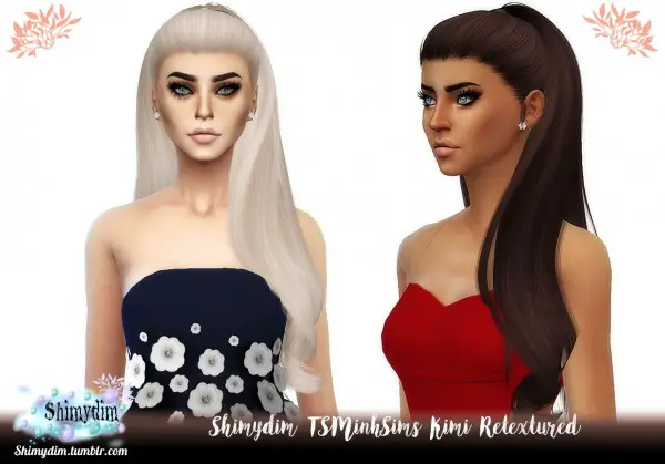 Shimydim: TSMinh`s Kimi Hair Retextured for Sims 4