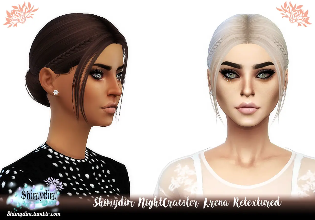Shimydim Nightcrawlers Iconic Hair Retextured Sims 4 Hairs Images