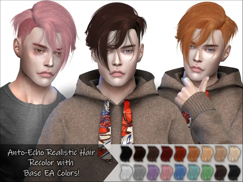 Прически male anto sims 4