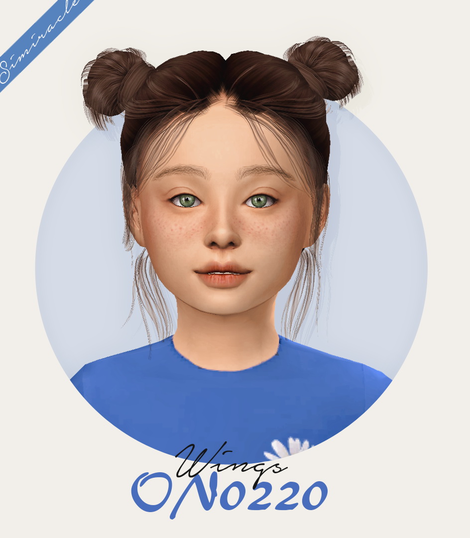 Simiracle: Wings ON0220 - Hair retextured Kids Version - Sims 4 Hairs
