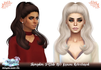Shimydim: S Club N15 Ariana Hair Retextured for Sims 4