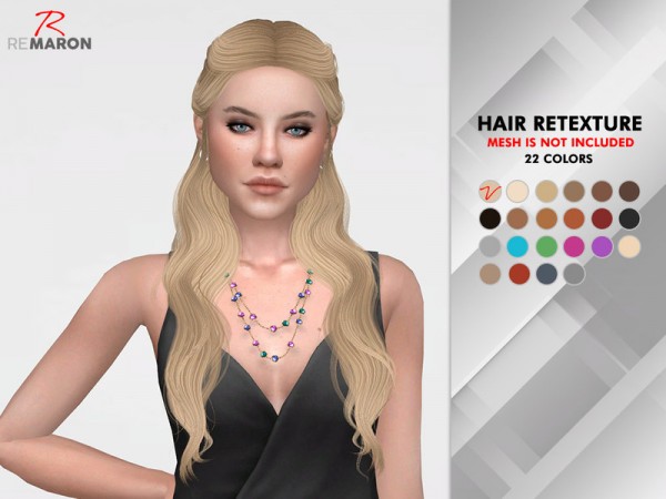 The Sims Resource: Wings ON0510 Hair Retextured by remaron for Sims 4