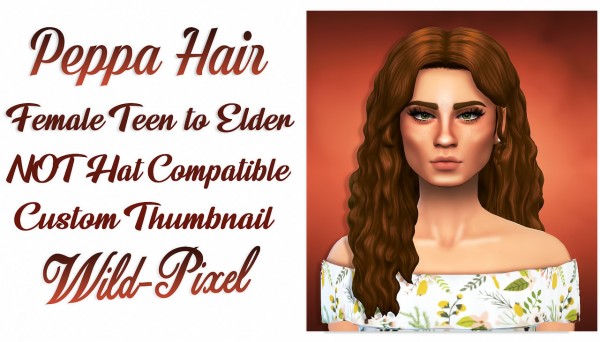 In My Dreams: Peppa Hair for Sims 4