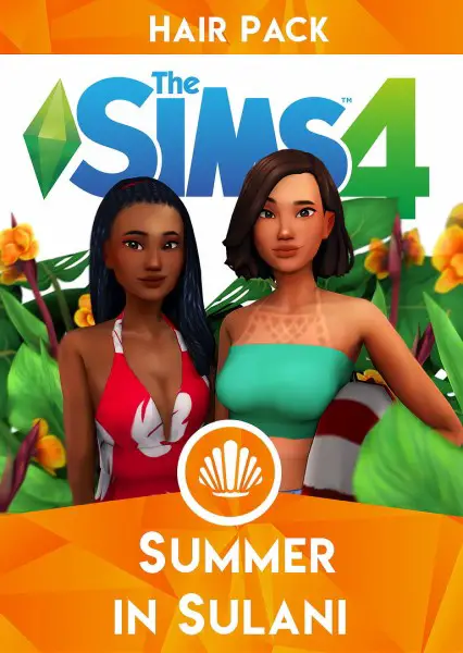 In My Dreams: Summer in sulani Hair Pack for Sims 4