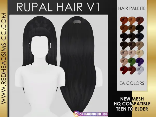 Coupure Electrique: Rupaul Hair for Sims 4