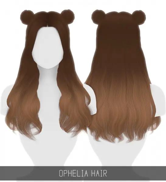 Simpliciaty: Ophelia hair for Sims 4
