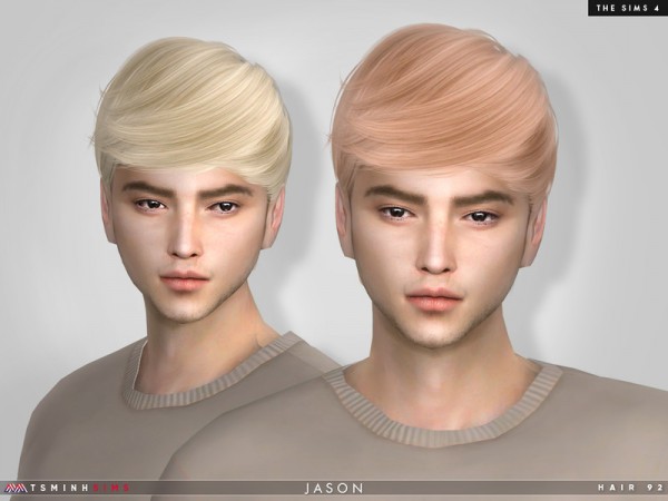 The Sims Resource: Jason Hair 92 by TsminhSims for Sims 4