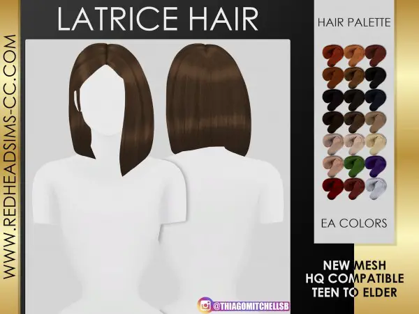 Coupure Electrique: Latrice Hair for Sims 4