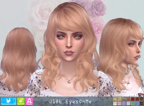 NewSea: J186 EyesOnMe Hair for Sims 4