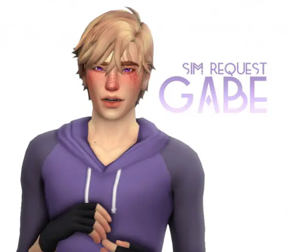 Simandy: Gabe Hair for Sims 4