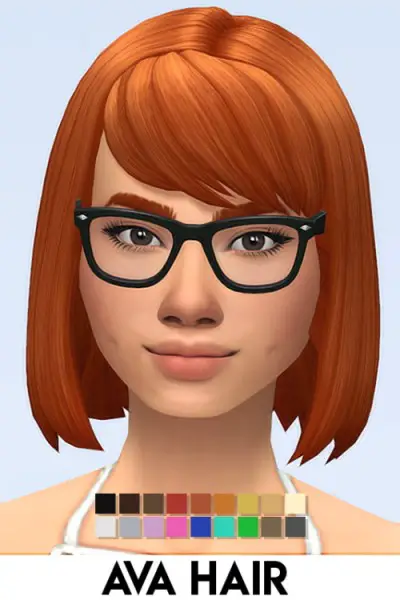 IMVikai: Ava Hair for Sims 4