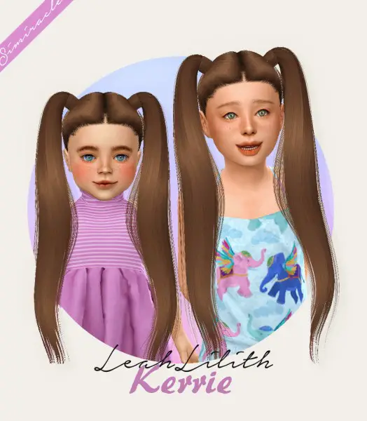 Simiracle: LeahLillith`s Kerrie Hair Retextured for Sims 4