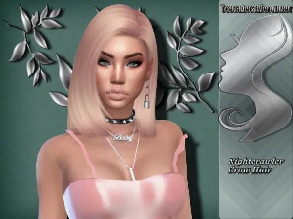 The Sims Resource: Crow Hair Recolored by Teenageeaglerunner for Sims 4