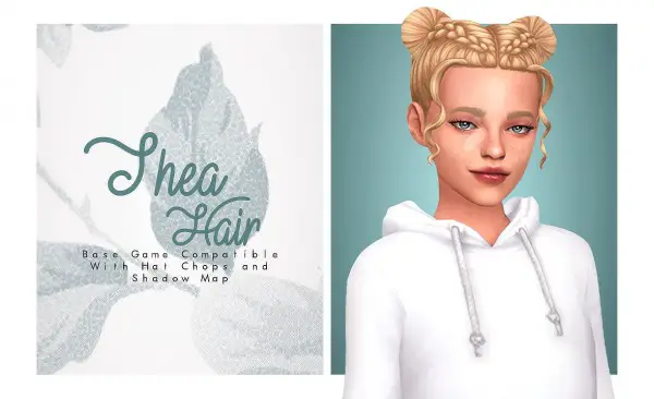 Isjao: Thea Hair - Sims 4 Hairs