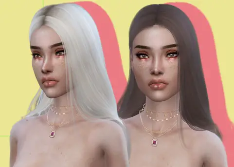 The Sims Resource: Josie Hair by Leah Lillith for Sims 4