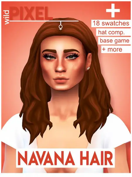 In My Dreams: Navana Hair for Sims 4