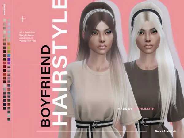 The Sims Resource: Boyfriend Hair by Leah Lillith for Sims 4