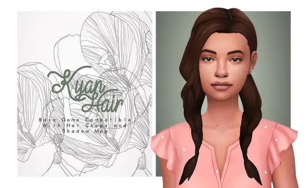Isjao: Kyan Hair for Sims 4