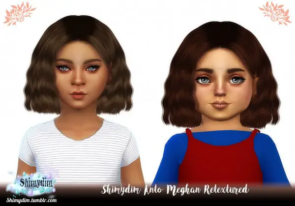 Shimydim: Anto`s Meghan hair retextured for Sims 4