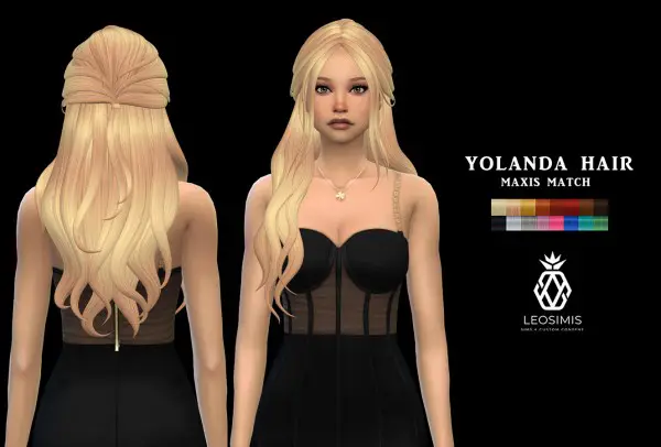 Leo 4 Sims: Yolanda Hair for Sims 4