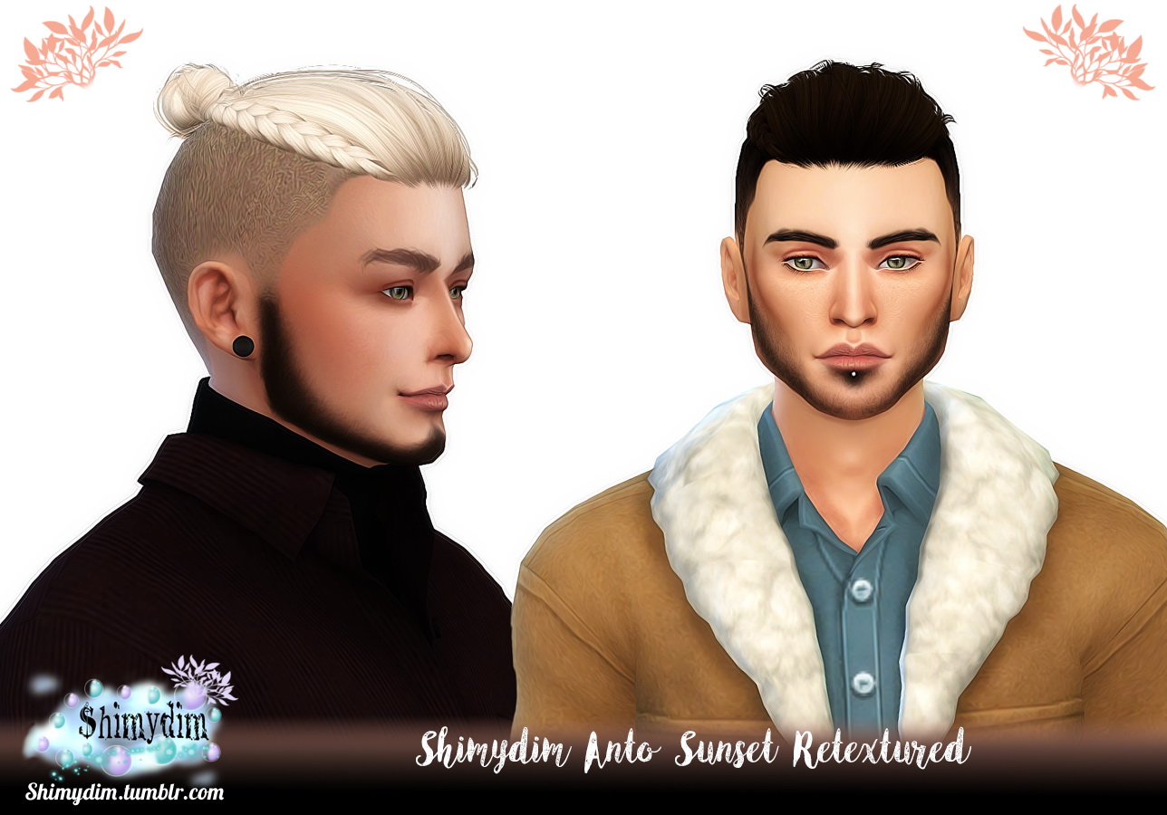 Shimydim Anto`s Sunset Hair Retextured Sims 4 Hairs 7597