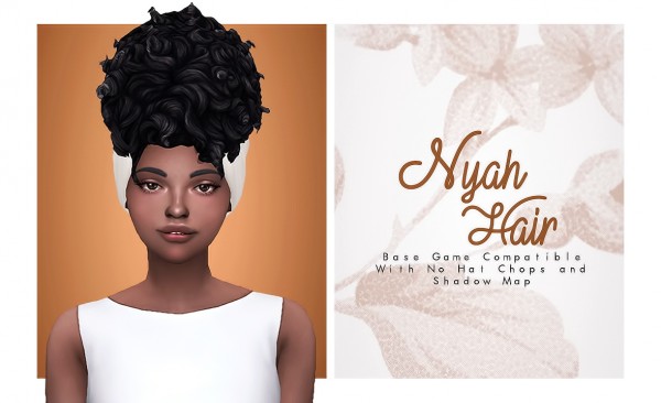 Isjao: Channelle, Nyah and Dada Hairs for Sims 4