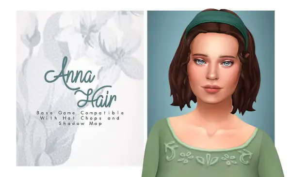 Isjao: Anna Hair for Sims 4