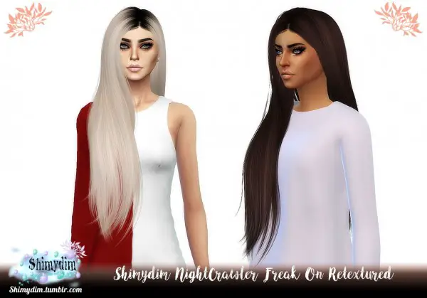 Shimydim: NightCrawler`s Freak On hair retextured for Sims 4