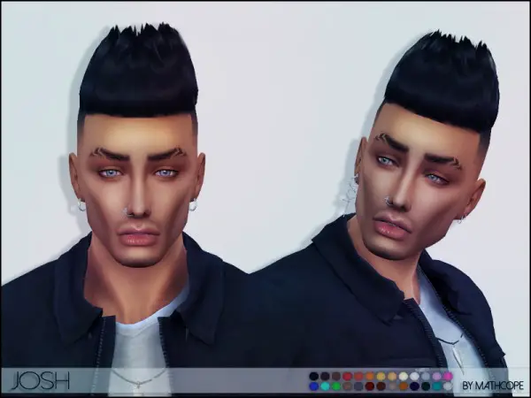 The Sims Resource: Josh Hair by mathcope for Sims 4