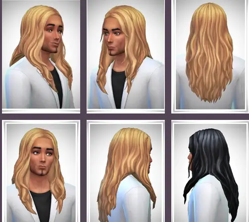 Birksches sims blog: Men Scarlett Hair for Sims 4
