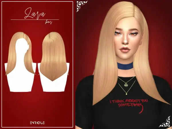 Enrique: Zara hair for Sims 4