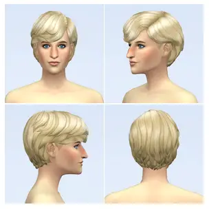 Rusty Nail: Diana hair for Sims 4