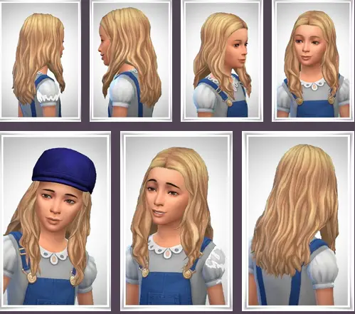 Birksches sims blog: Little Scarlett Hair for Sims 4