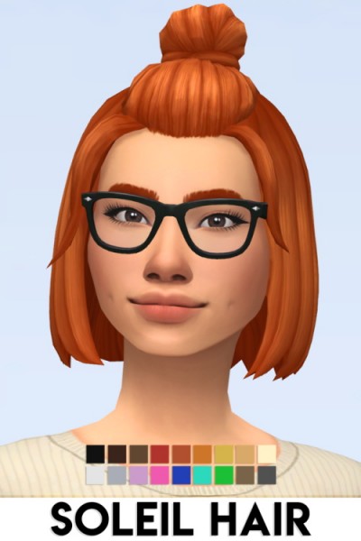 IMVikai: Soleil hair for Sims 4