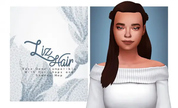 Isjao: Liz Hair for Sims 4