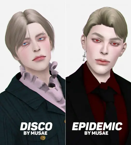Effie: Disco and Epidemic Hair for Sims 4