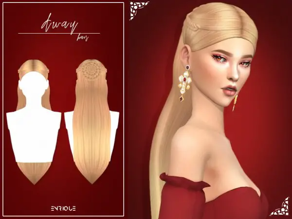 Enrique: Away Hair for Sims 4