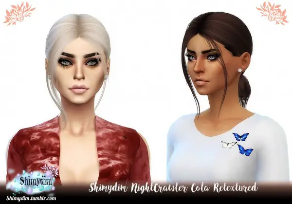 Shimydim: Nightcrawler`s Cola hair retextured for Sims 4
