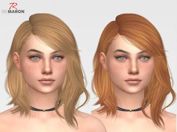 The Sims Resource: ON0815 Hair Retextured by remaron for Sims 4