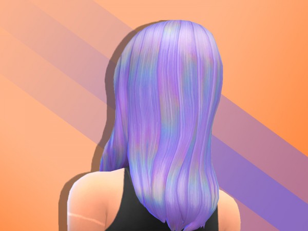 The Sims Resource: Kaceys  hair retextured by anastasiac21 for Sims 4
