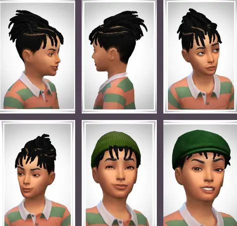 Birksches sims blog: Kids Twist Bangs Hair for Sims 4