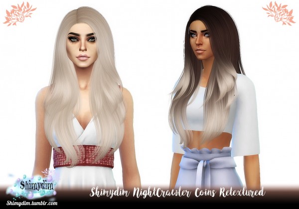 Shimydim: Nightcrawler`s Coins hair retextured for Sims 4