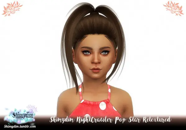 Shimydim: Nightcrawler`s Pop Star hair retextured for Sims 4