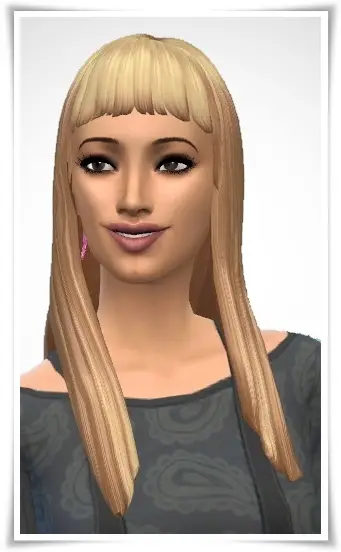 Birksches sims blog: Straight Hair Short Bangs for Sims 4