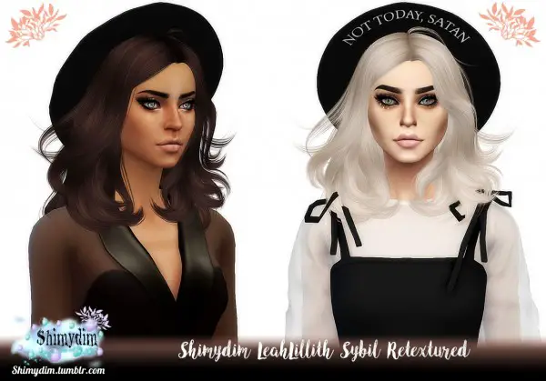 Shimydim: LeahLillith` Sybil hair retextured for Sims 4