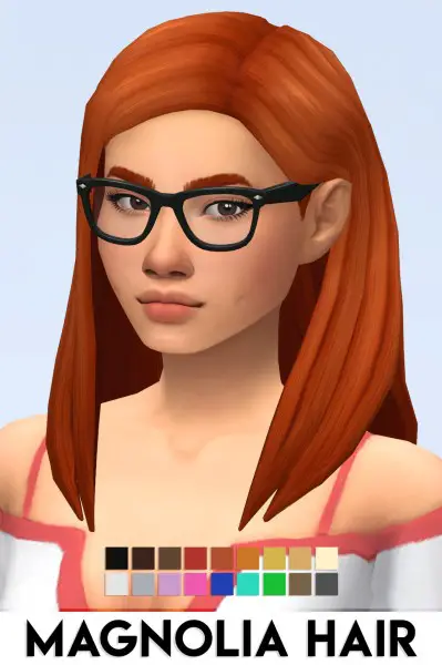 IMVikai: Magnolia Hair for Sims 4