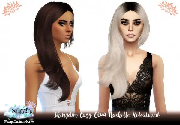 Shimydim: Cazy`s Rochelle Hair Retextured for Sims 4