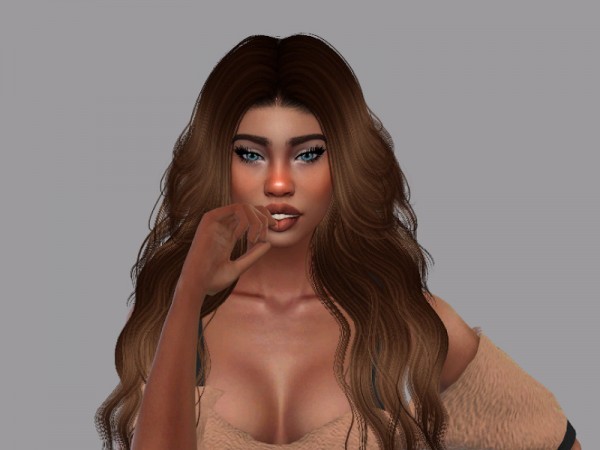 The Sims Resource: Ann Hair Hair Recolored for Sims 4