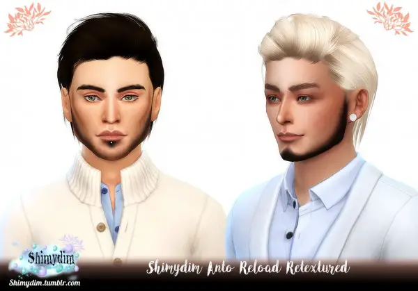 Shimydim: Anto`s Reload Hair Retextured for Sims 4
