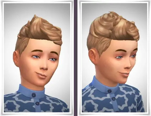 Birksches sims blog: Boys Spikey Hair for Sims 4